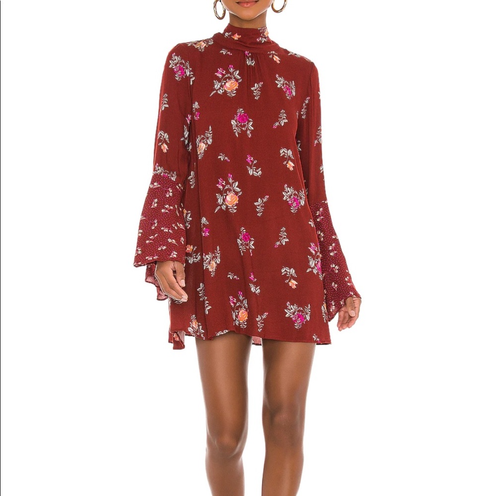 NWT $128 Free People Vintage Combo Tate Tunic Size XS